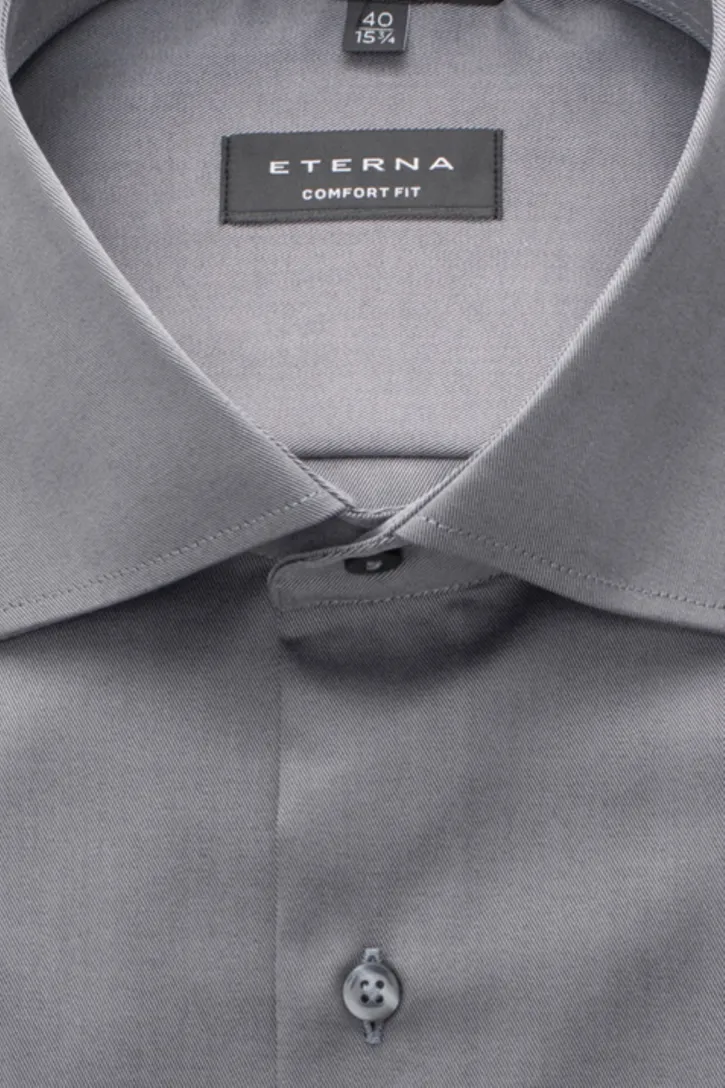 Eterna overhemd grijs Comfort Fit