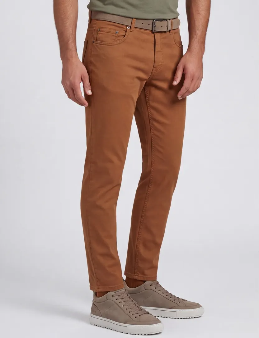 Gardeur broek Bill oranje bruin