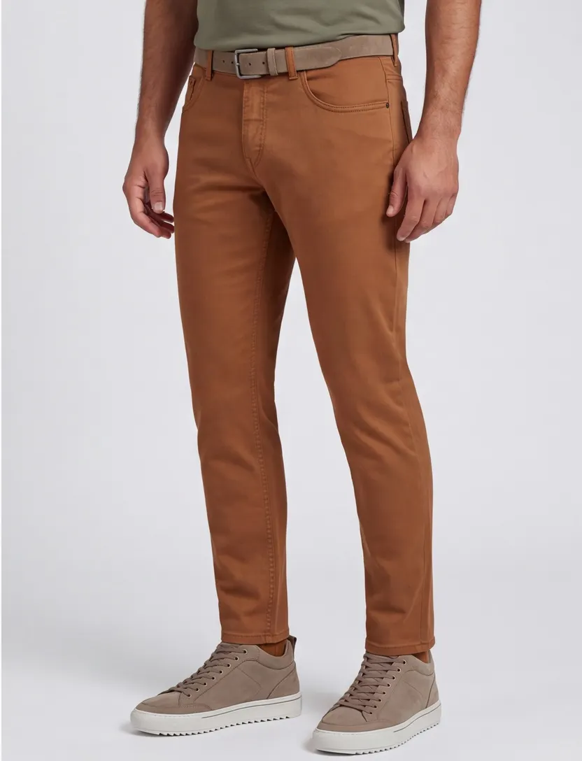 Gardeur broek Bill oranje bruin