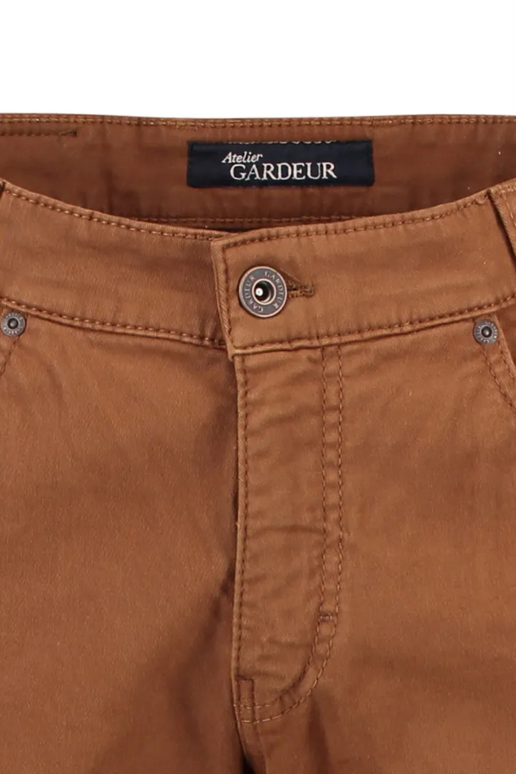 Gardeur broek Bill oranje bruin