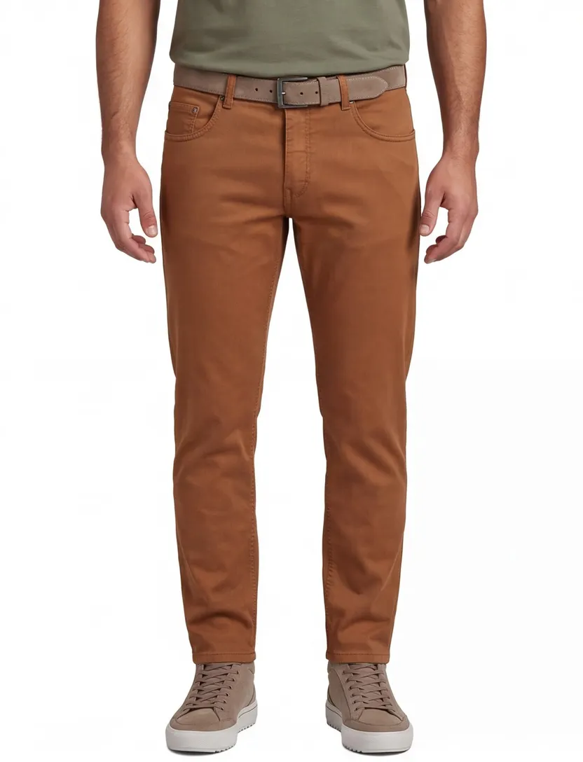 Gardeur broek Bill oranje bruin