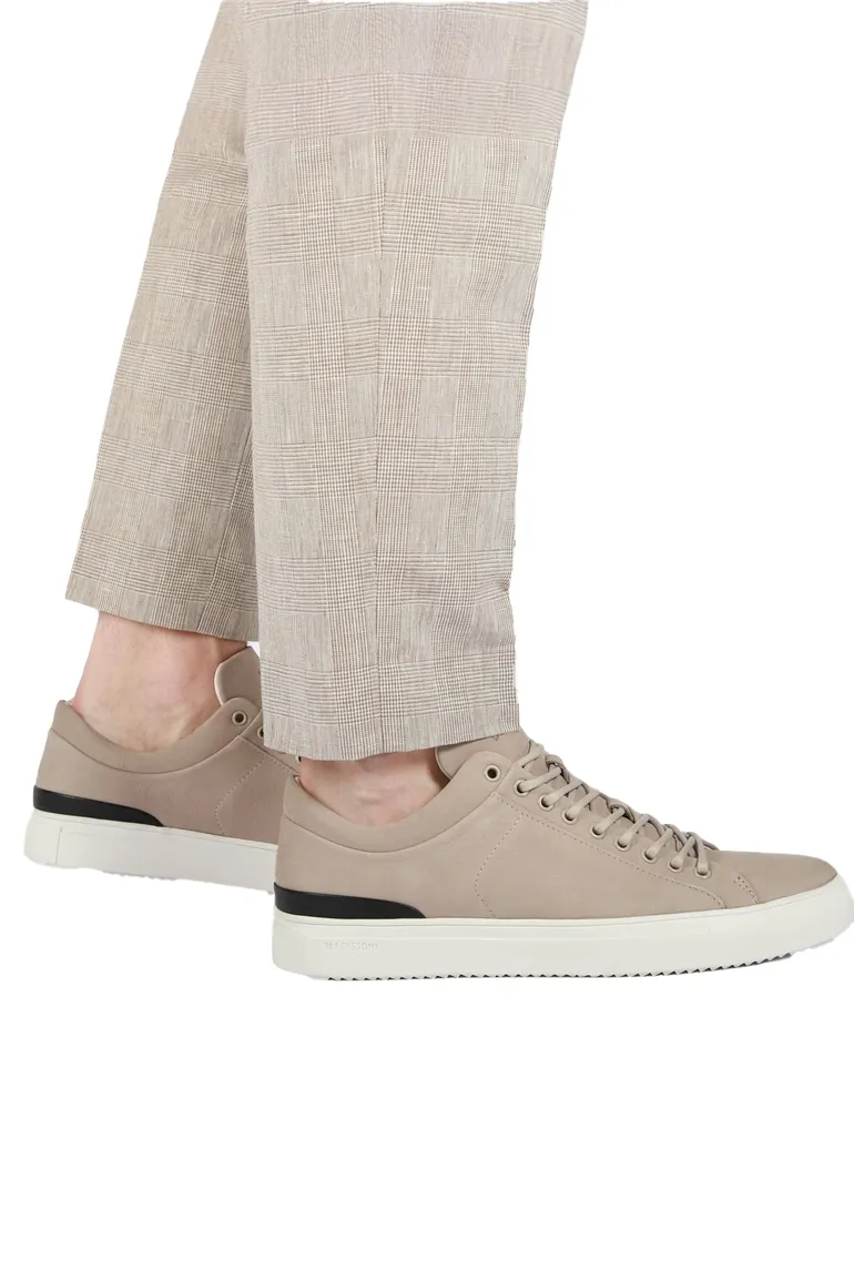 sneakers Blackstone effen leer beige