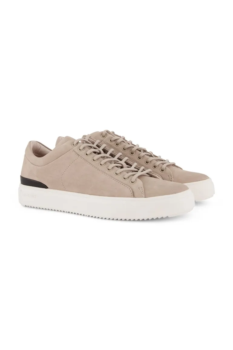 sneakers Blackstone effen leer beige
