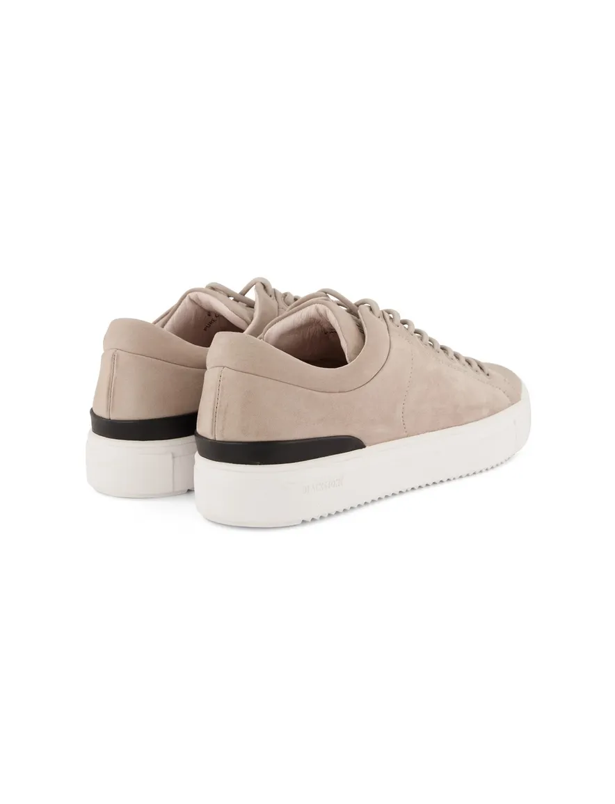 sneakers Blackstone effen leer beige