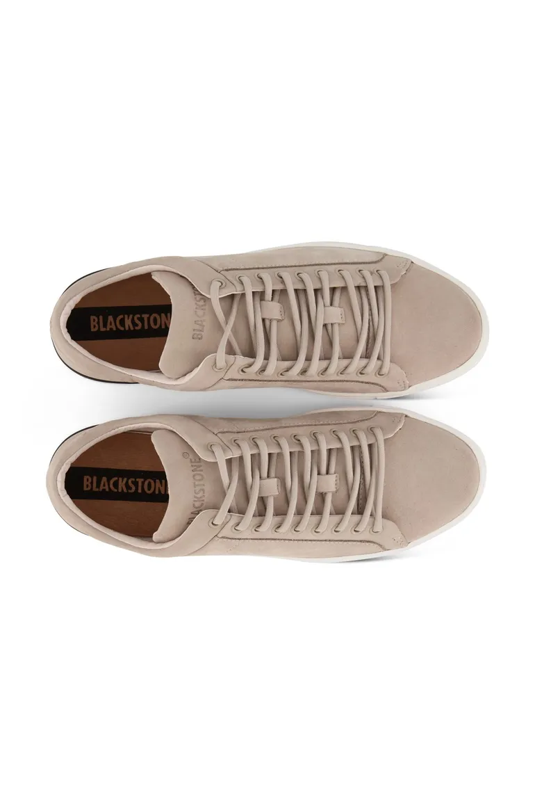 sneakers Blackstone effen leer beige