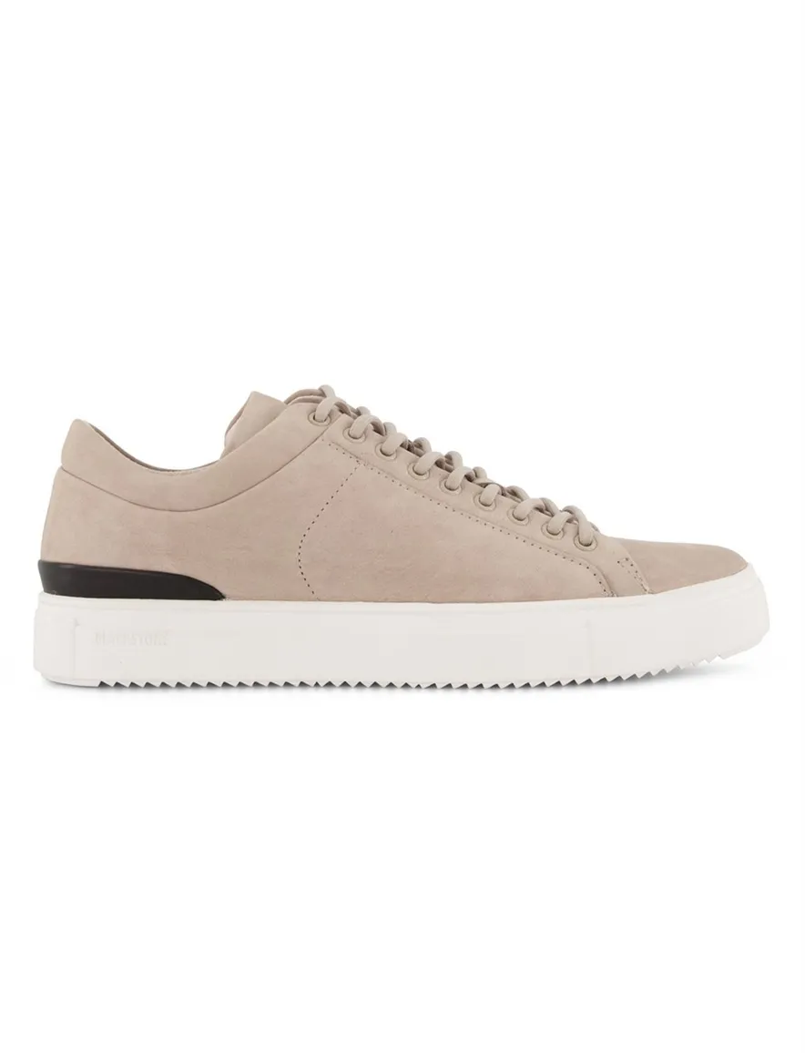sneakers Blackstone effen leer beige