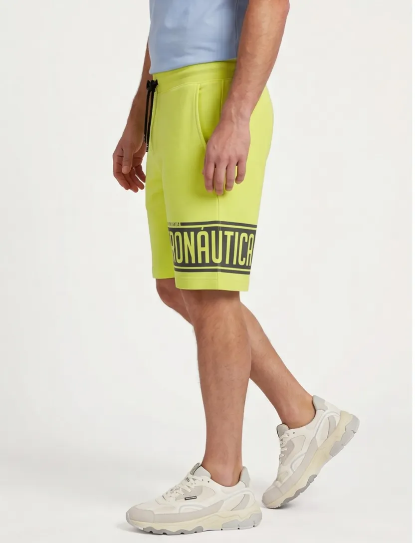 Aeronautica Militare korte broek neon geel