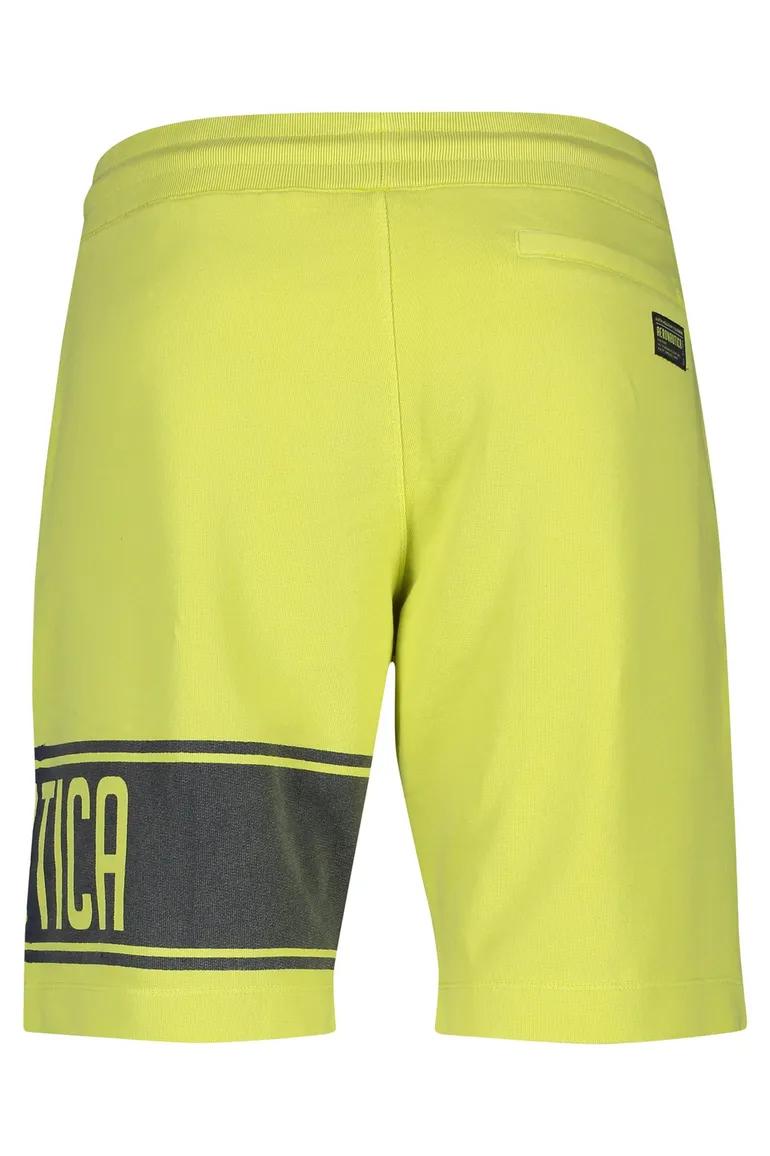Neon geel short Aeronautica Militare met opdruk