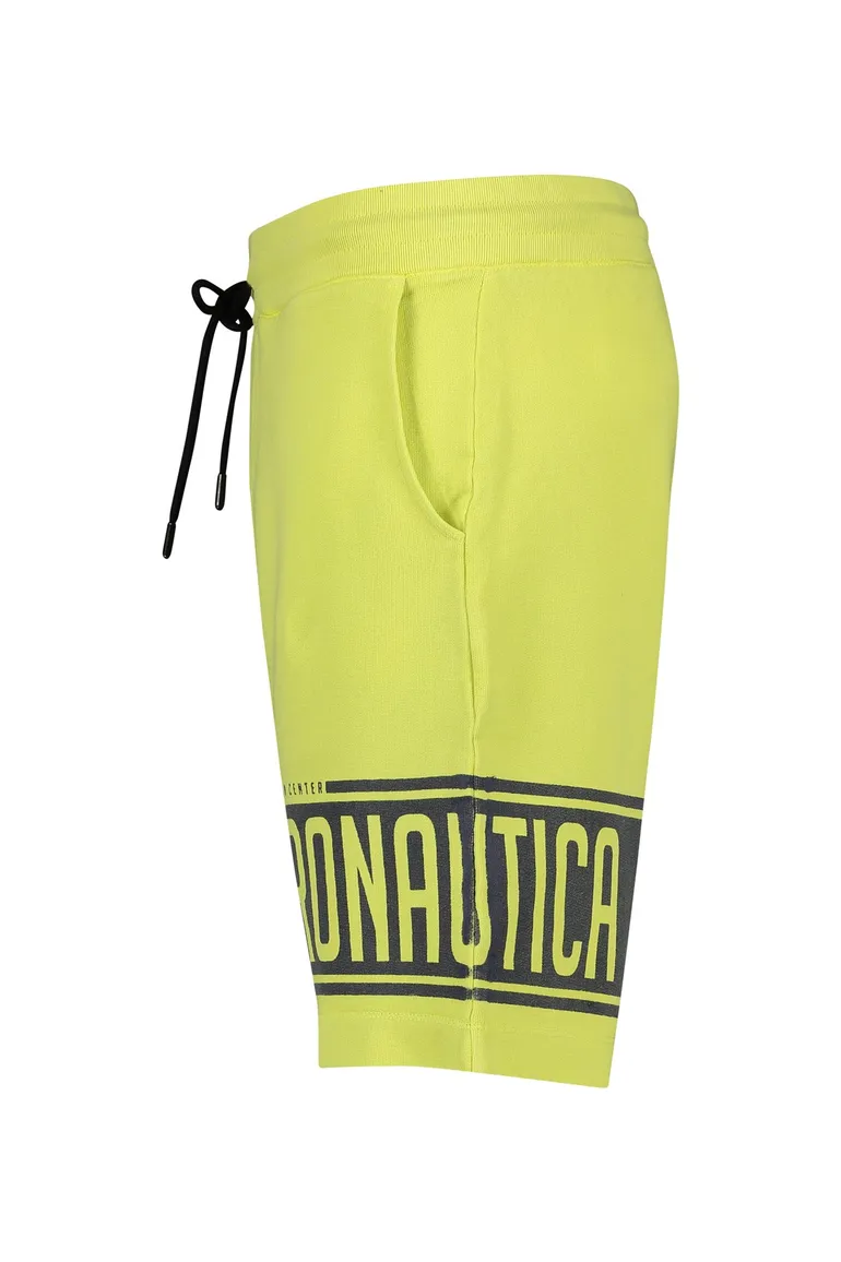 Neon geel short Aeronautica Militare met opdruk