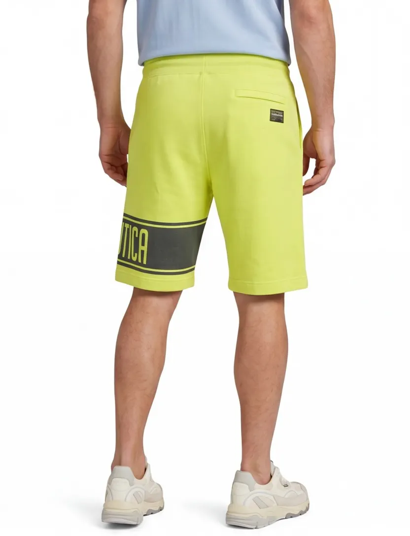 Aeronautica Militare korte broek neon geel