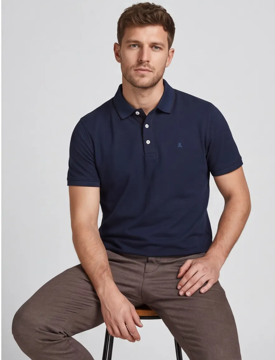 Poloshirt navy Jack & Jones Plus Size