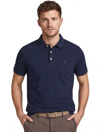 Jack & Jones Jack & Jones Plus Size polo donkerblauw