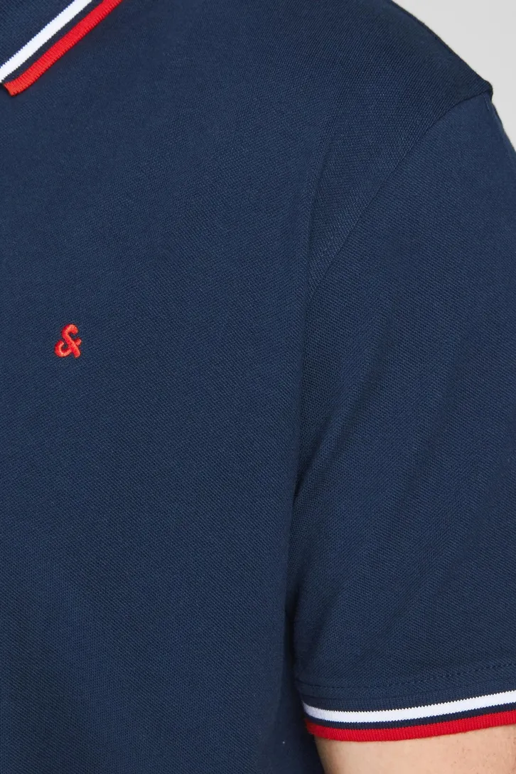 Jack & Jones poloshirt Plus Size donkerblauw