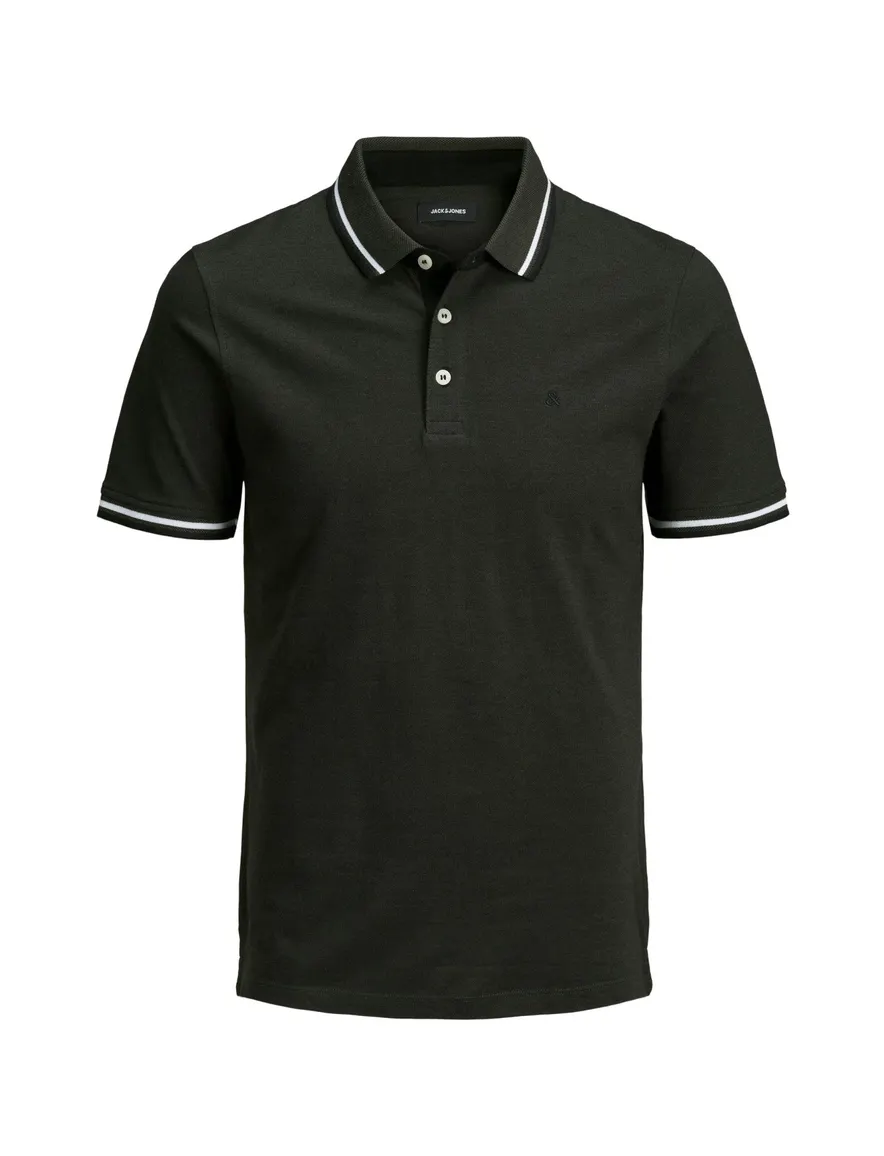 Poloshirt Jack & Jones Plus Size donkergroen