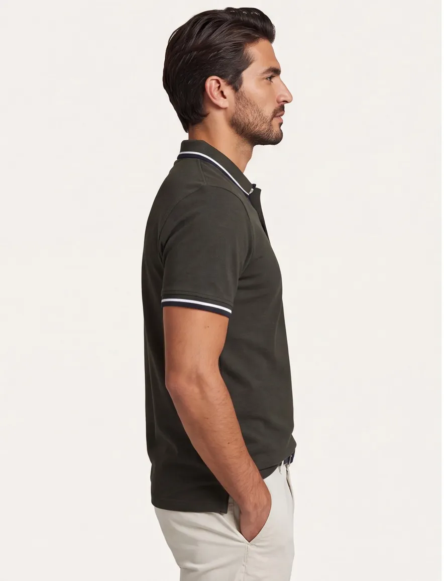 Poloshirt Jack & Jones Plus Size donkergroen