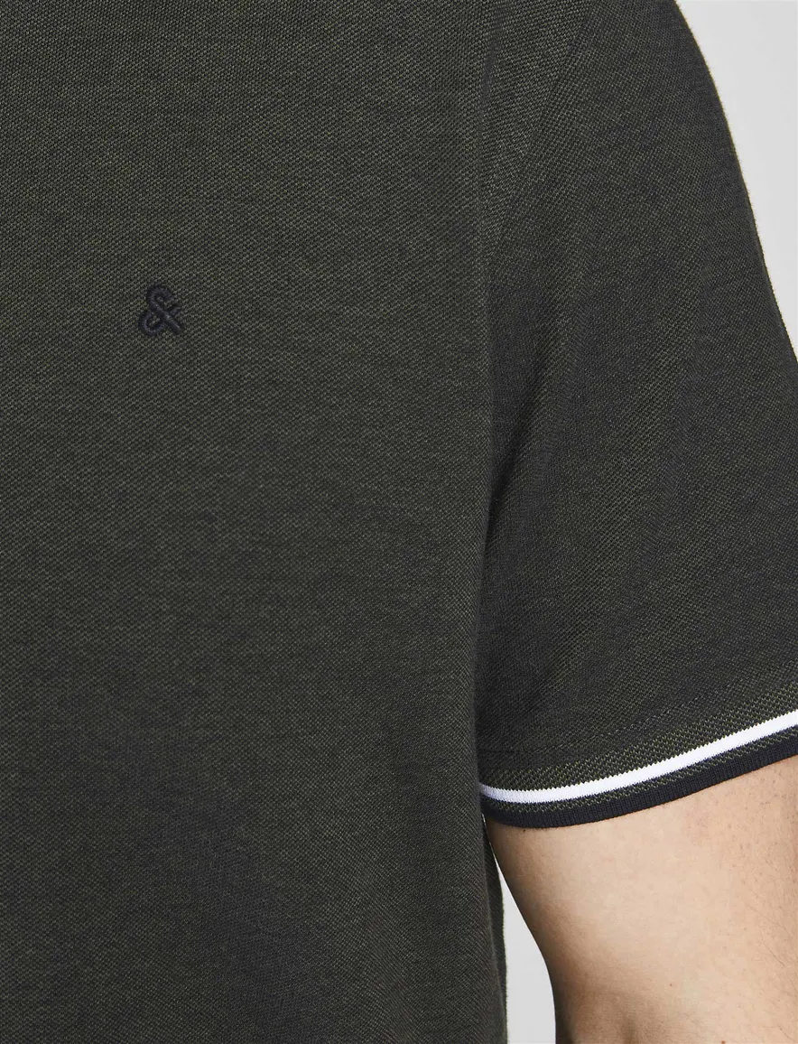 Poloshirt Jack & Jones Plus Size donkergroen