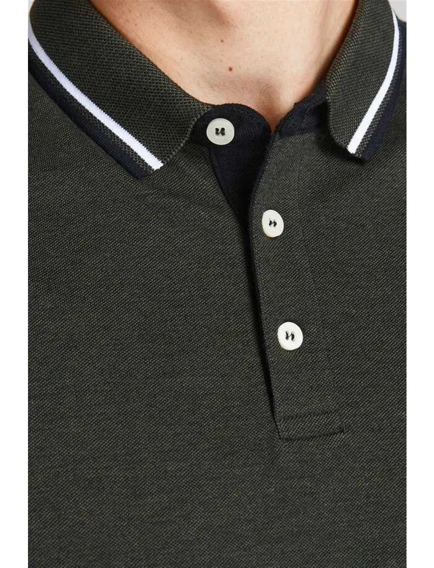 Poloshirt Jack & Jones Plus Size donkergroen