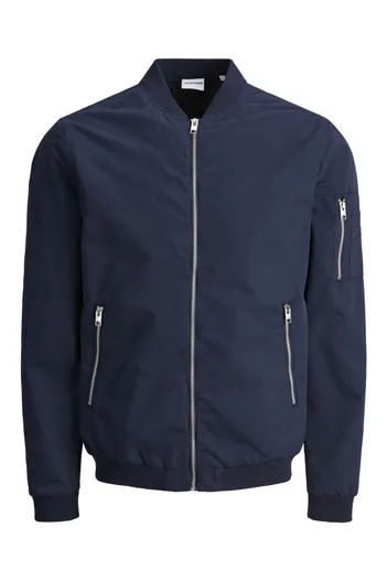 Jack & Jones Jack & Jones Plus Size jas donkerblauw wijde fit met rits