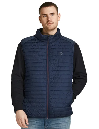 Jack & Jones Heren bodywarmer navy Jack & Jones Plus Size