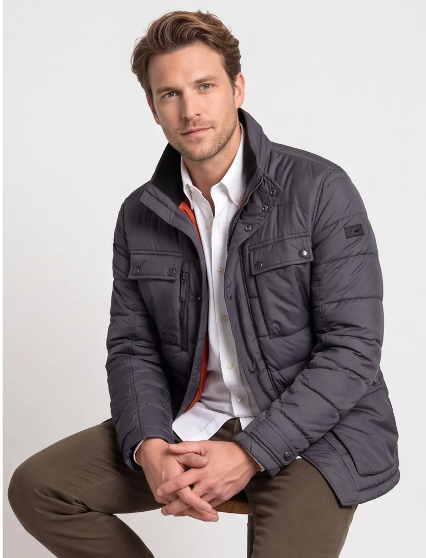 Winterjas heren Camel Active navy