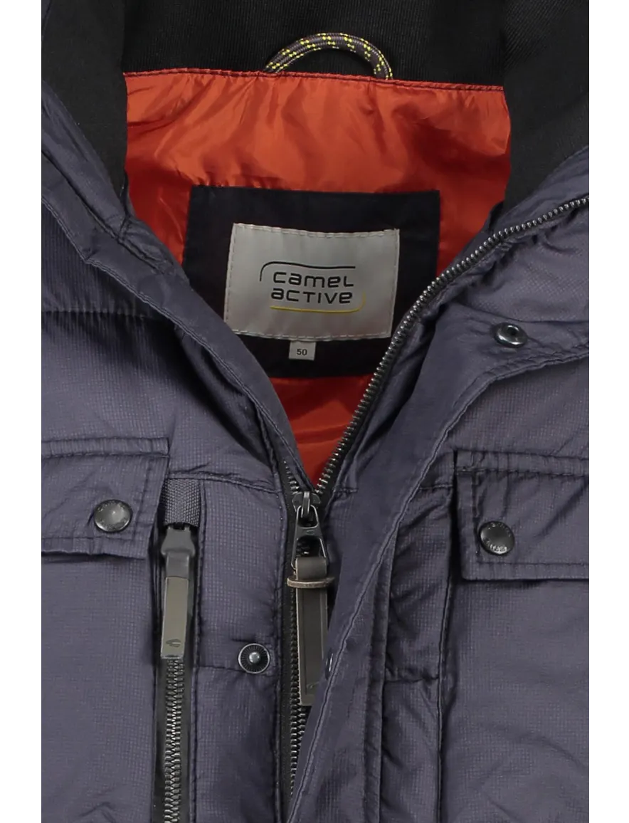 Camel Active winterjas donkerblauw