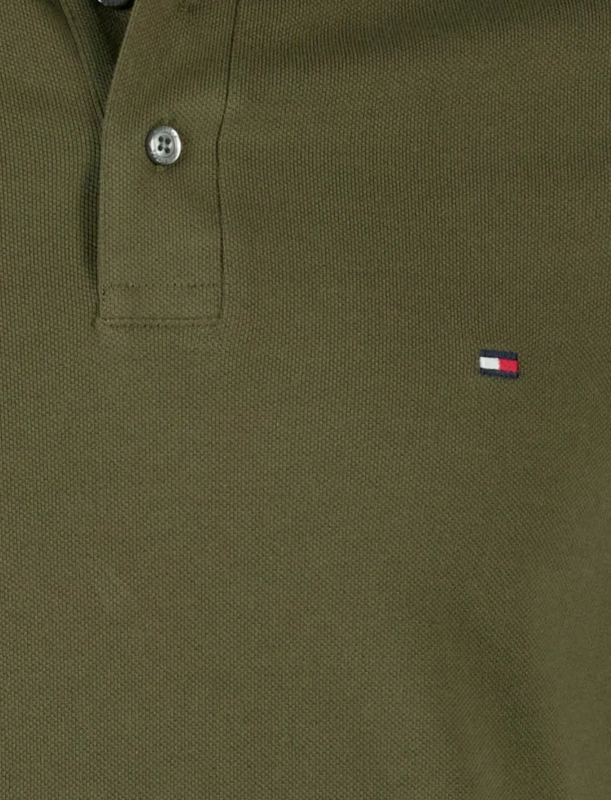 Slim Fit Tommy Hilfiger polo groen