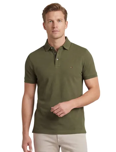 Tommy Hilfiger Slim Fit Tommy Hilfiger polo groen