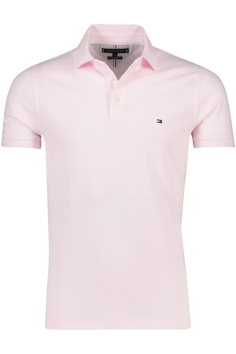 Polo Tommy Hilfiger Slim Fit lichtroze
