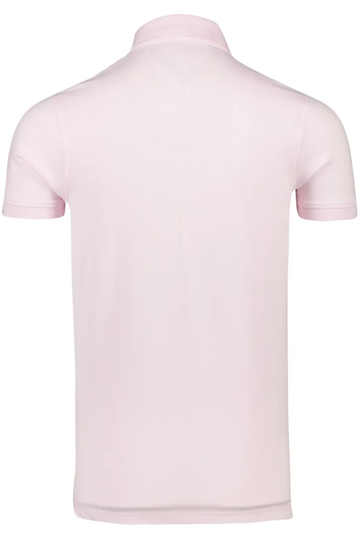Tommy Hilfiger polo lichtroze Slim Fit