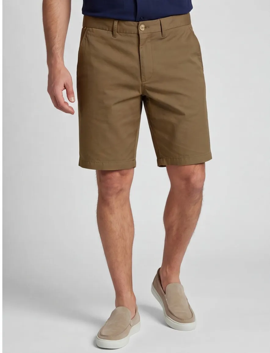 Big & Tall korte broek Tommy Hilfiger groen effen katoen