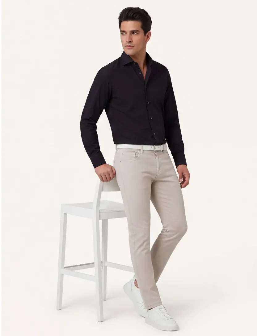 BOSS Black overhemd zwart slim fit