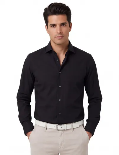 Hugo Boss BOSS Black overhemden zwart slim fit