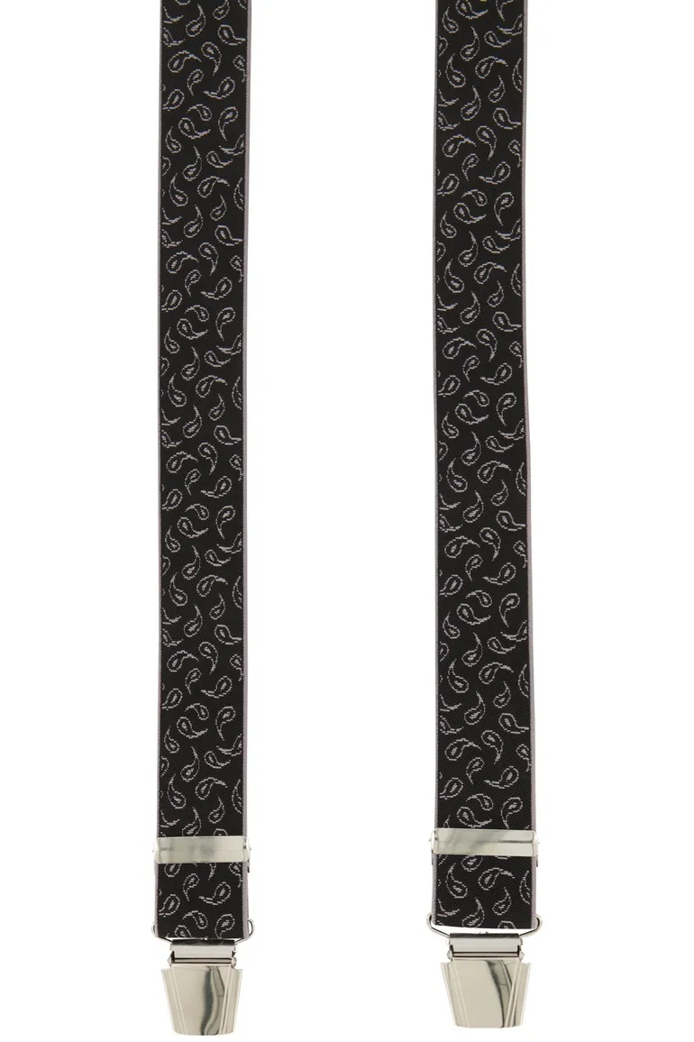 Lindenmann bretels zwart geprint