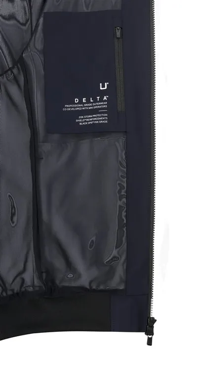 UBR zomerjas donkerblauw normale fit effen rits