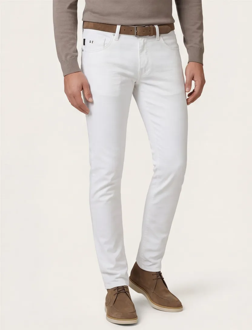 Witte jeans Tramarossa