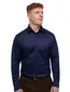 Eterna business overhemd normale fit donkerblauw katoen