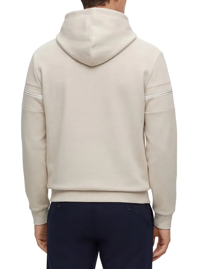 Hugo Boss trui beige effen met opdruk