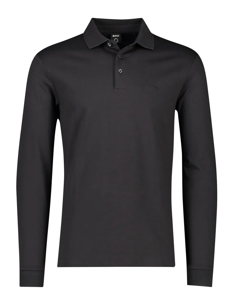 Hugo Boss Pado poloshirt effen zwart