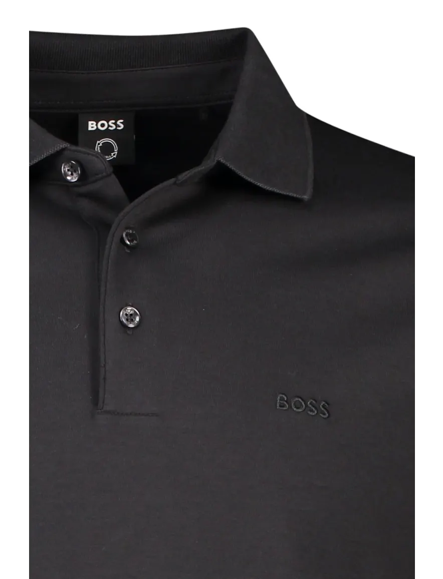Hugo Boss Pado poloshirt effen zwart
