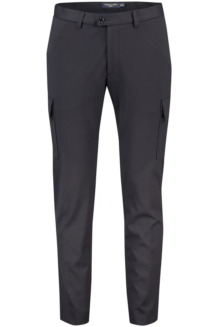 Cavallaro Pantalon cargo donkerblauw effen Fontana