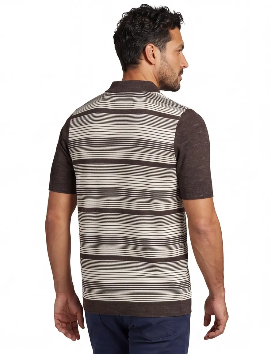 Butcher of Blue poloshirt korte mouw bruin