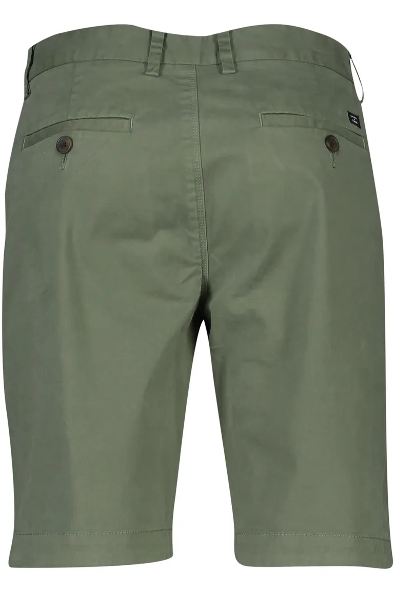 Superdry korte broek groen effen katoen