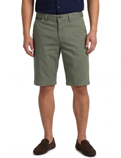 Superdry Superdry korte broek groen effen katoen