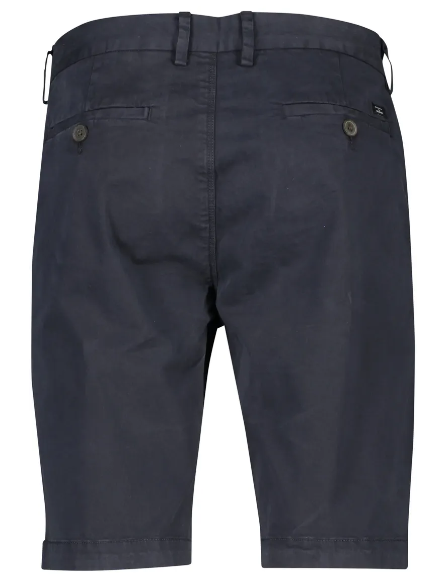 Superdry korte broek heren donkerblauw effen katoen