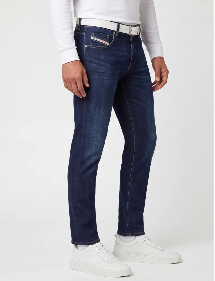 Spijkerbroek Diesel d-strukt donkerblauw