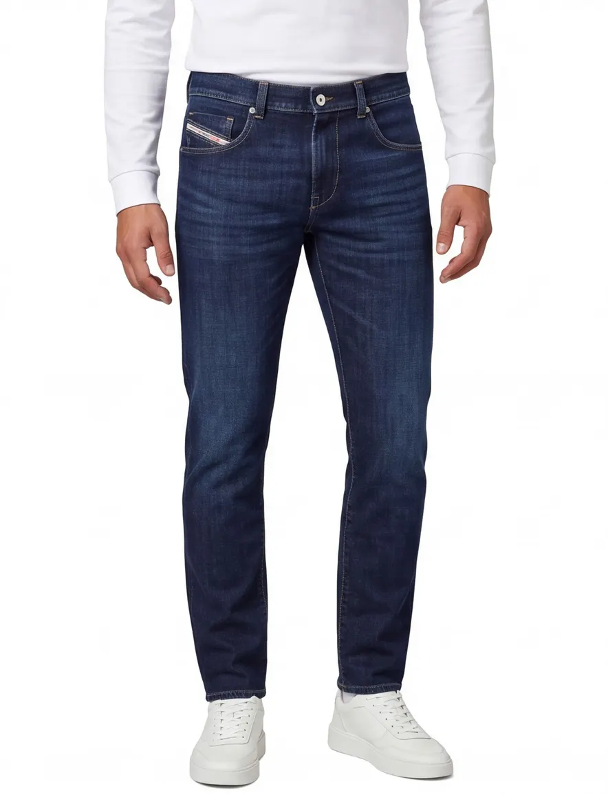 Spijkerbroek Diesel d-strukt donkerblauw