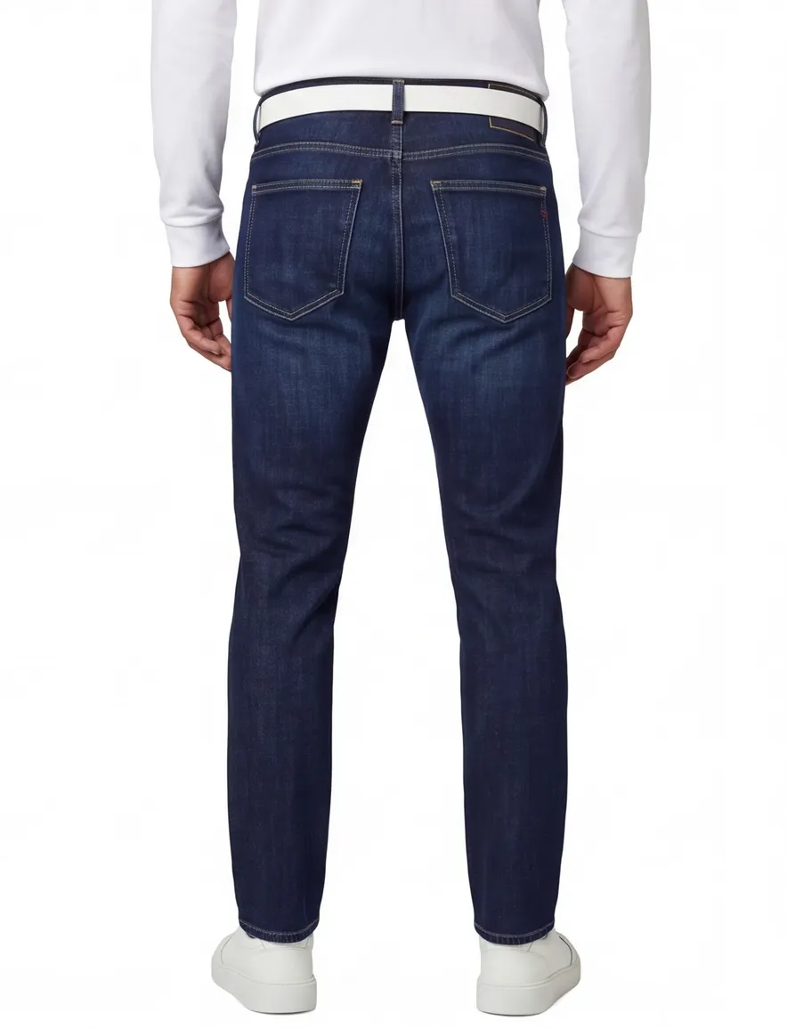 Spijkerbroek Diesel d-strukt donkerblauw