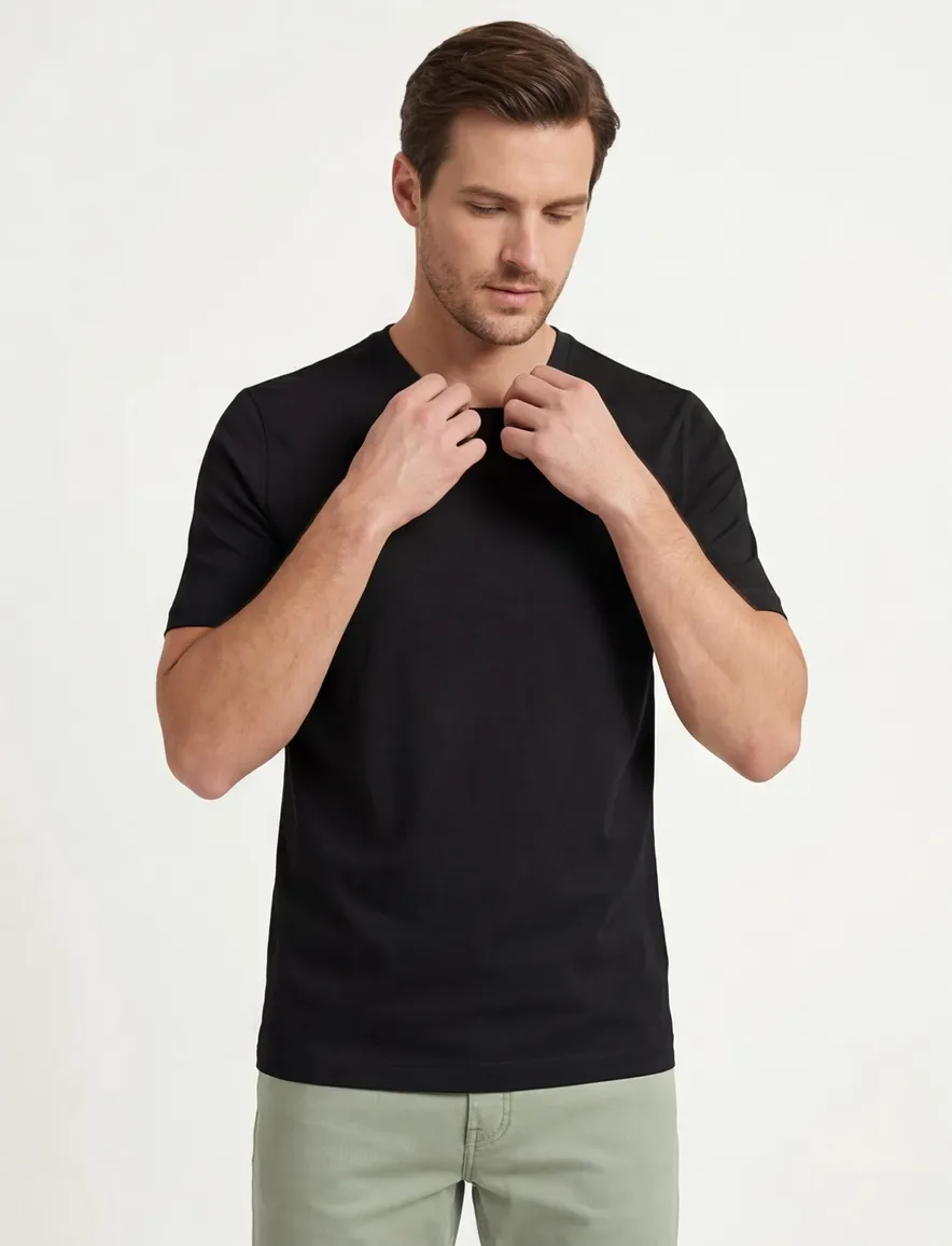 Logo t-shirt Hugo Boss zwart