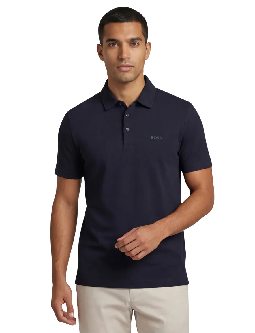 BOSS Black Palosh 30 polo donkerblauw