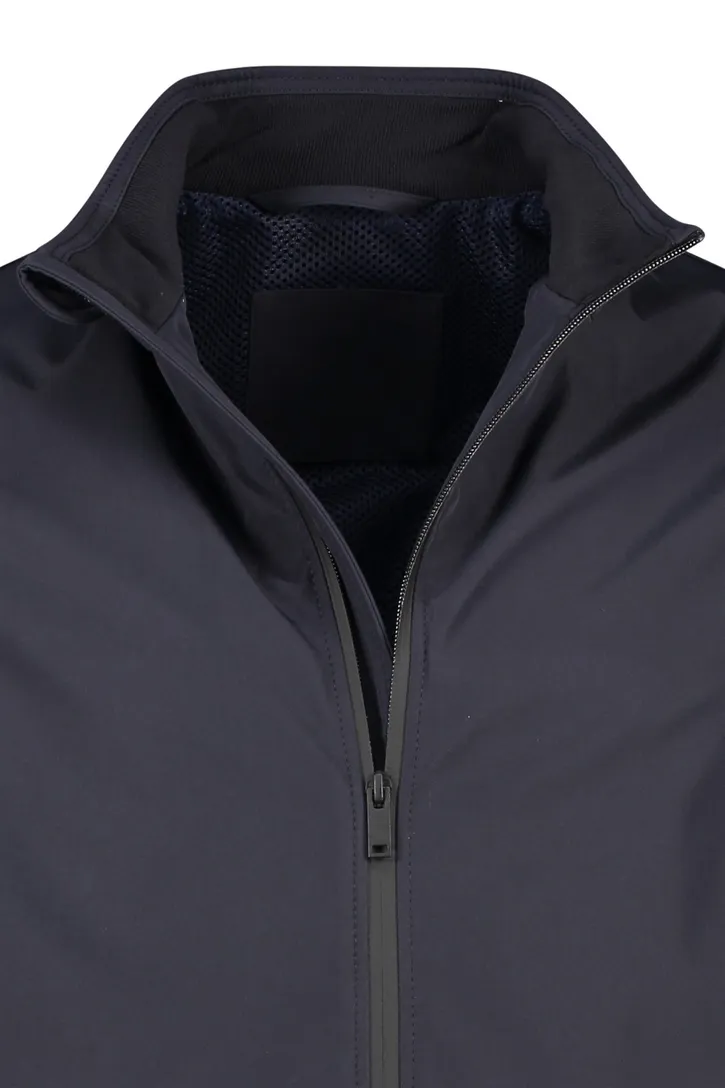 Portofino jas opstaande kraag donker blauw